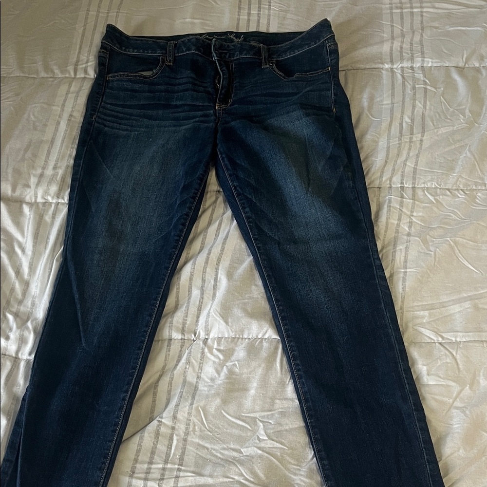 American Eagle Outfitters Dark Blue Skinny Jeans